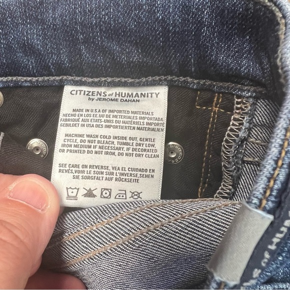 citizen of humanity rocket high rise skinny with bottom studs SZ 28/6 - Picture 9 of 12